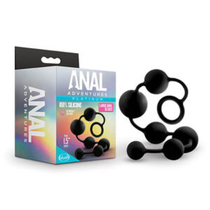 Blush Anal Adventures Large Platinum Silicone Anal Beads