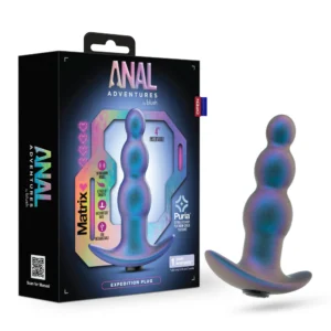 Blush Anal Adventures Matrix Expedition Vibrating Anal Plug With AnchorTech